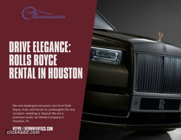 Drive Elegance: Rolls Royce Rental in Houston