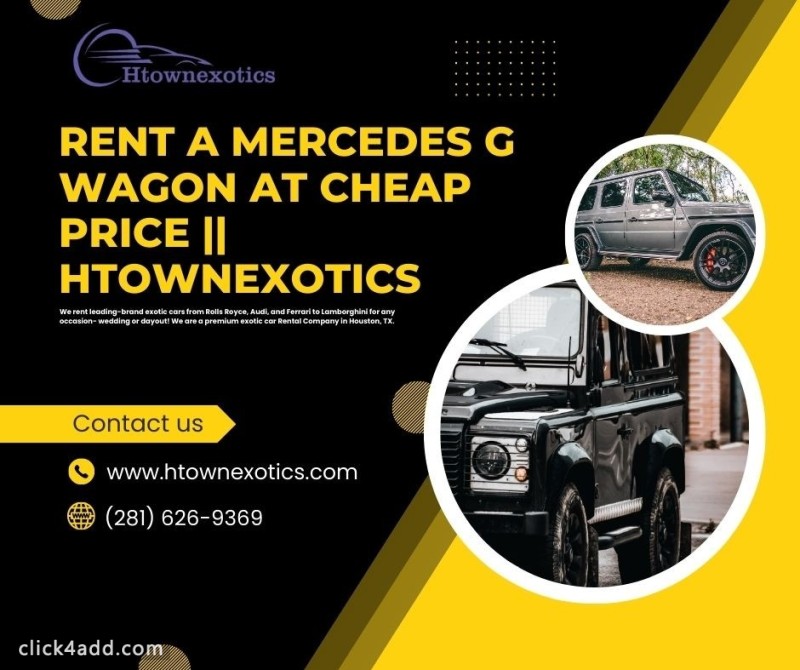 Rent a Mercedes G Wagon at Cheap Price 