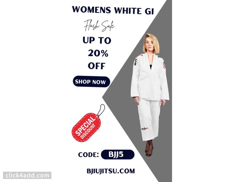 Women's White Jiu Jitsu Gi - Up to 20% OFF at Bravo