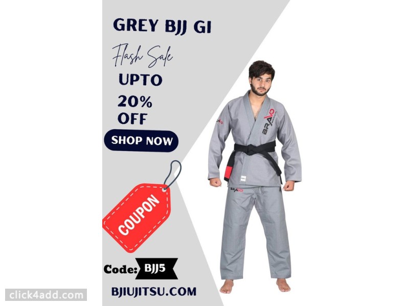 Grey BJJ Gi - Get Up to 20% Off at Bravo BJJ
