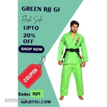 Green Karate Uniform - Get Up to 20% Off at Bravo BJJ 