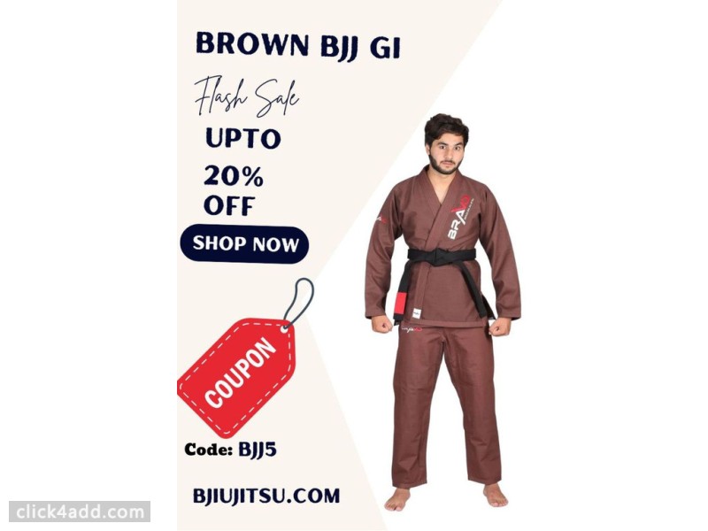 Brown BJJ Gi - Get Up to 20% Off at Bravo BJJ