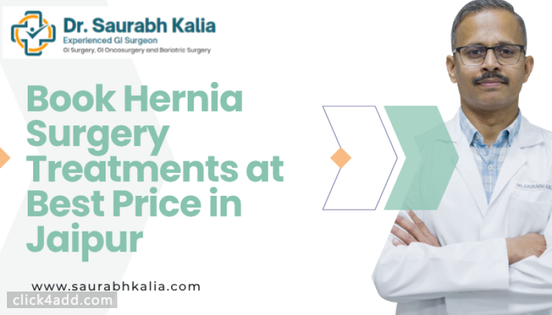 Book Hernia Surgery Treatments at Best Price in Jaipur