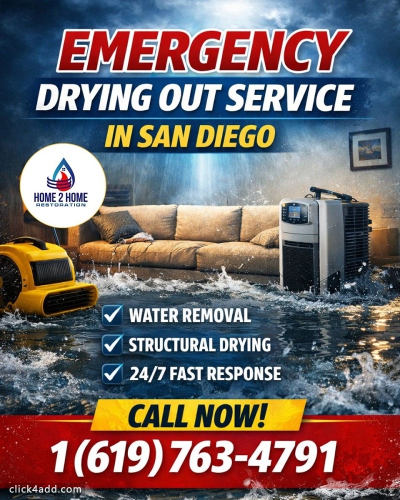 Emergency Drying Out Service in San Diego
