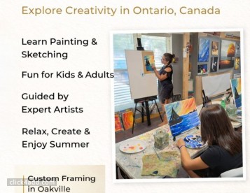 Summer Art Workshops in Oakville & Ontario Canada 
