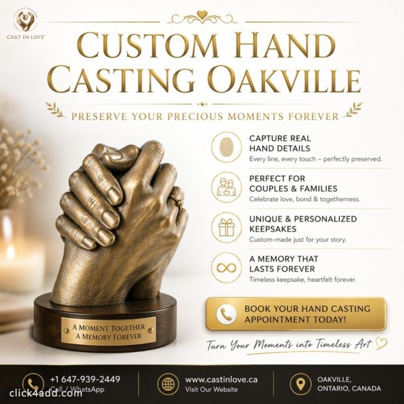 Custom Hand Casting Oakville for Timeless Memories 