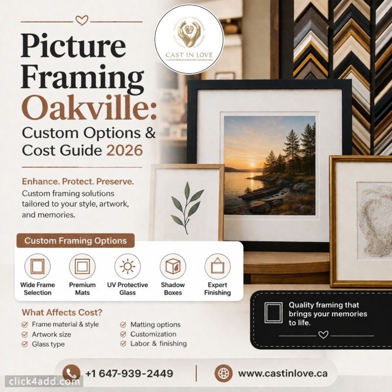 Picture Framing Oakville: Custom Options & Cost Guide 2026
