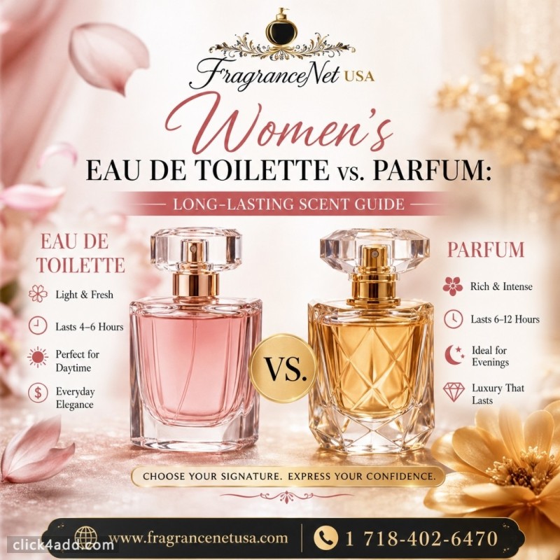 Women's Eau de Toilette vs. Parfum: Long-Lasting Scent Guide 