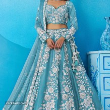 blue lehenga