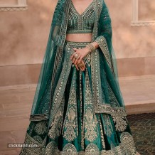 green lehengaa