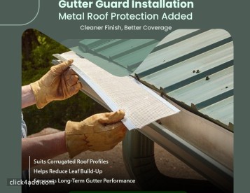 Meta Corrugated Roofs Gutter Guard Installation in Perth