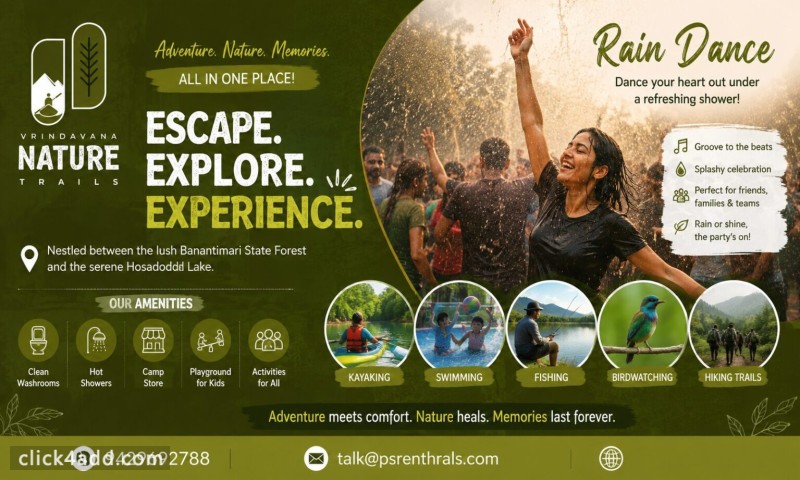 Adventure Resort with Rain Dance in Bangalore